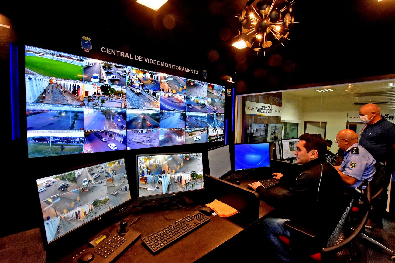 Fundo de central de monitoramento